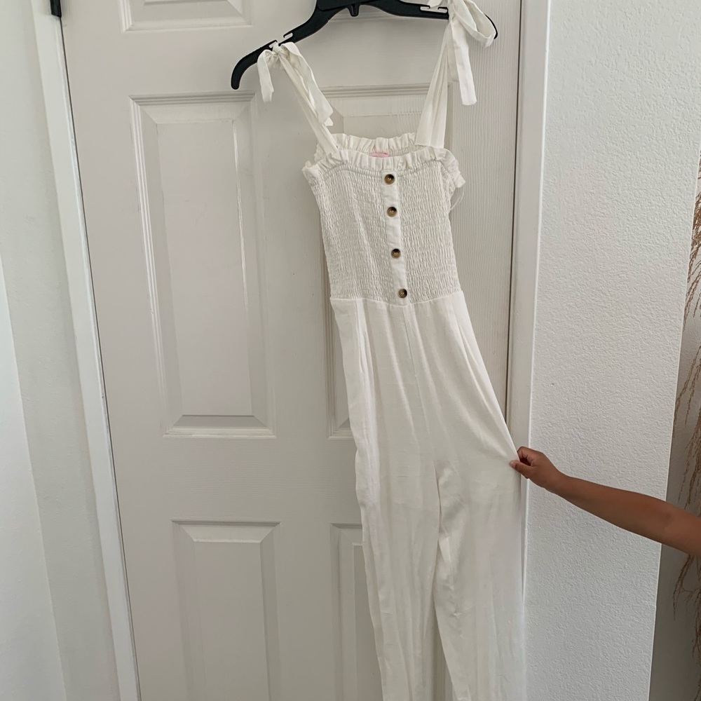 Women’s white jumpsuit